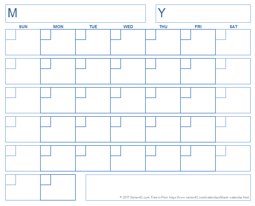 Blank Calendar With A Boxed Grid | Weekly Calendar with regard to Blank 30 Day Calendar