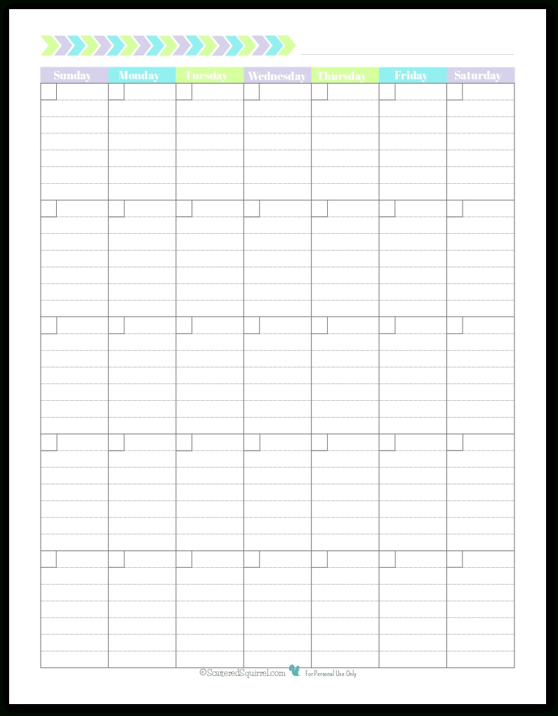 Blank Lined Weekly Printable Calendar  Calendar with regard to Printable Monthly Calendar With Lines