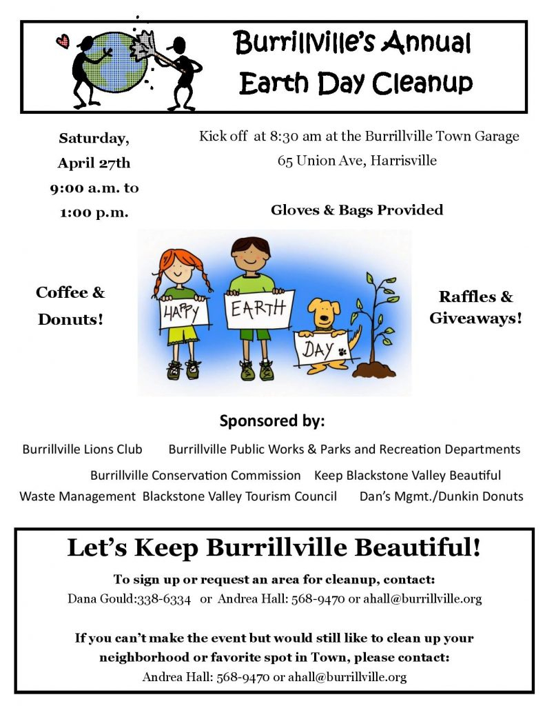 Burrillville&#039;S Annual Earth Day Cleanup  Keep Blackstone intended for Burrillville Ri School Calendar