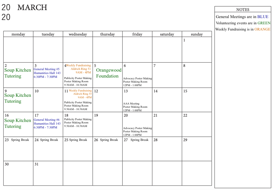 Calendar 20192020  Unicef At Uci regarding Quarterly Calendar Uci