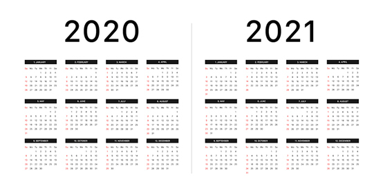 Calendar 2020 2021 Week Starts On Sunday Basic Grid in Calendars Printable 2021 Free With Grid Lines