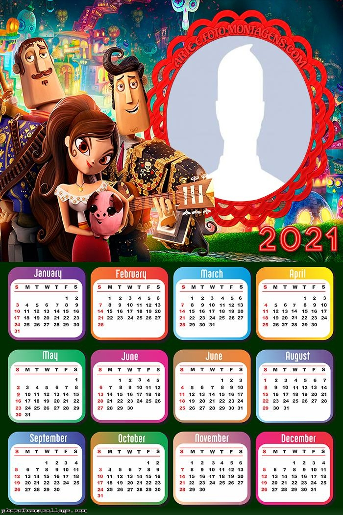 Calendar 2021 The Book Of Life | Photo Frame Collage pertaining to Father&amp;#039;S Day 2021 Calendar