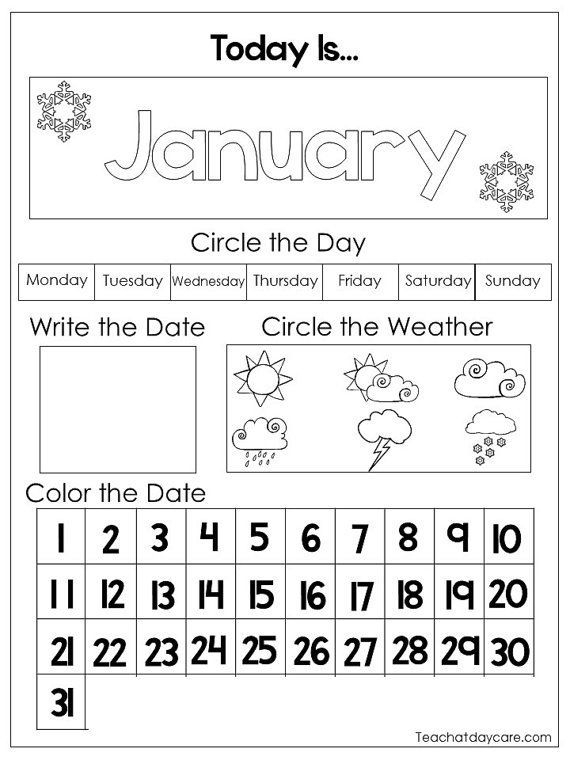Calendar Print Out Worksheets For Kindergarten In 2020 for Printable Calendar Numbers For Preschool