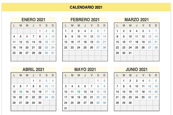 Calendario 2021 Lunes A Domingo | Plantillas Excel intended for Calendario Excel 2021 Plantilla