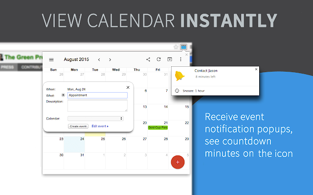 Checker Plus For Google Calendar  Jason Savard | Calendar, Google Calendar, Event Page inside Add Reminder Google Calendar Desktop