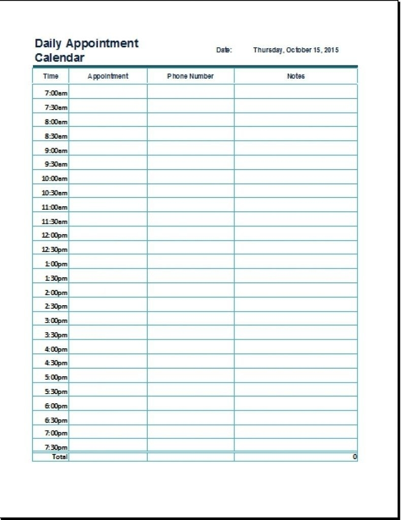 Create Your Day Calendar With Time Slots | Get Your with Printable Day Calendar With Time Slots