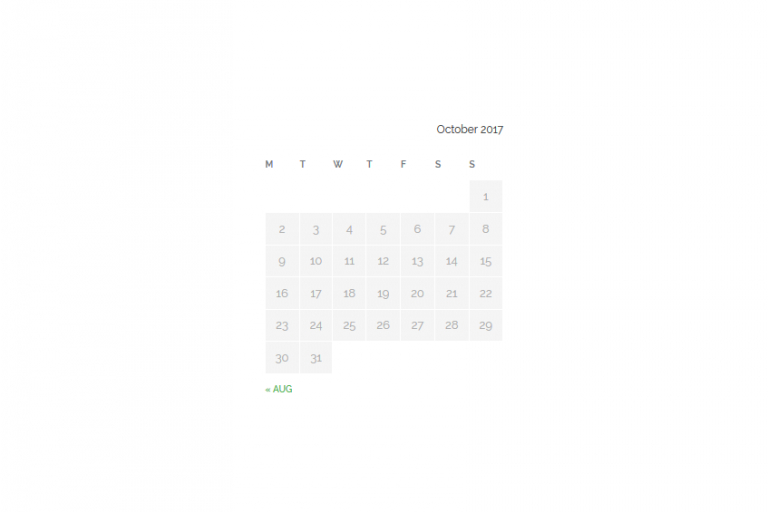 Css Style For The WordPress Calendar Widget | Buyprotheme inside Economic Calendar Widget WordPress