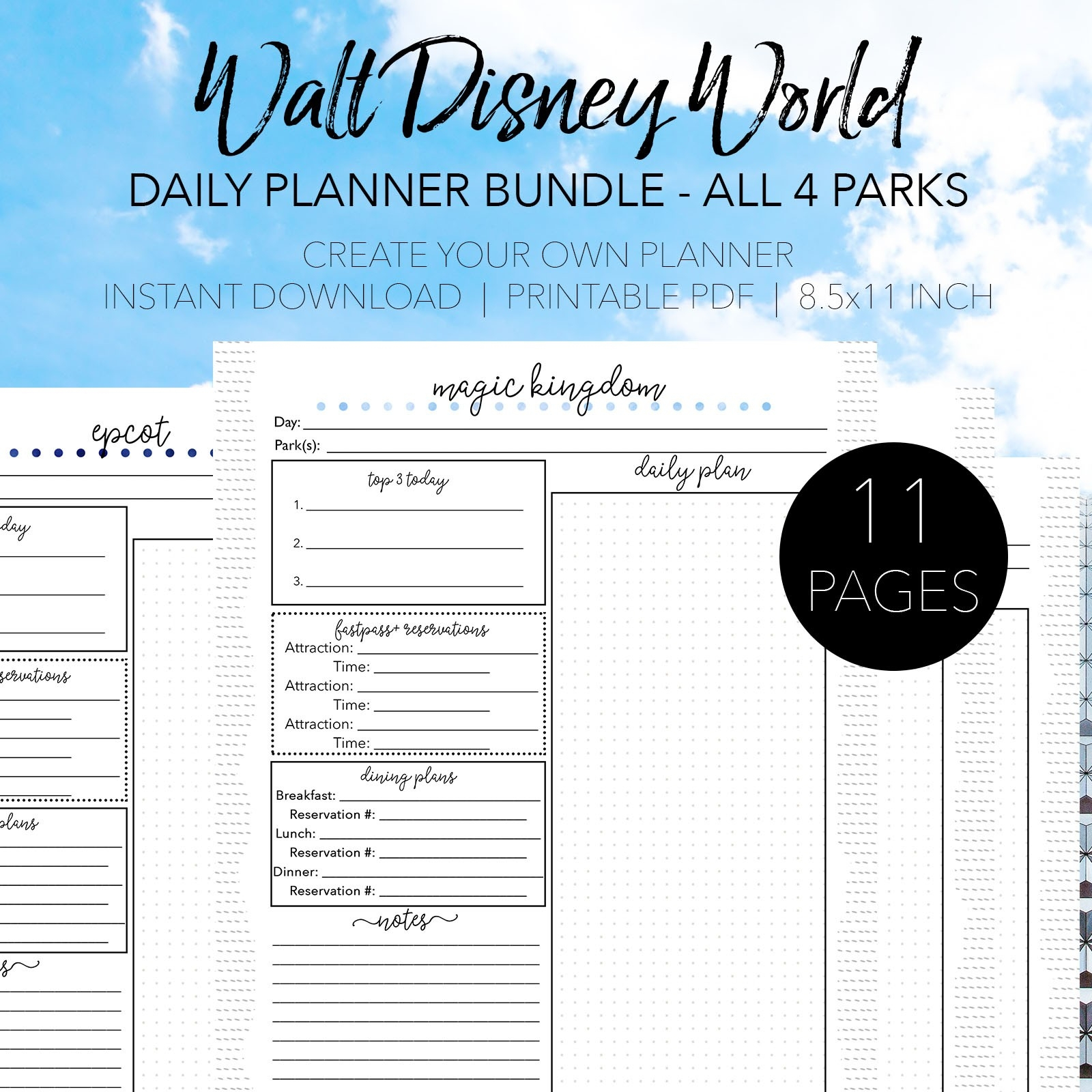 Custom Disney World Itenerary Template | Calendar Template Printable inside Disney World Itinerary Template Free