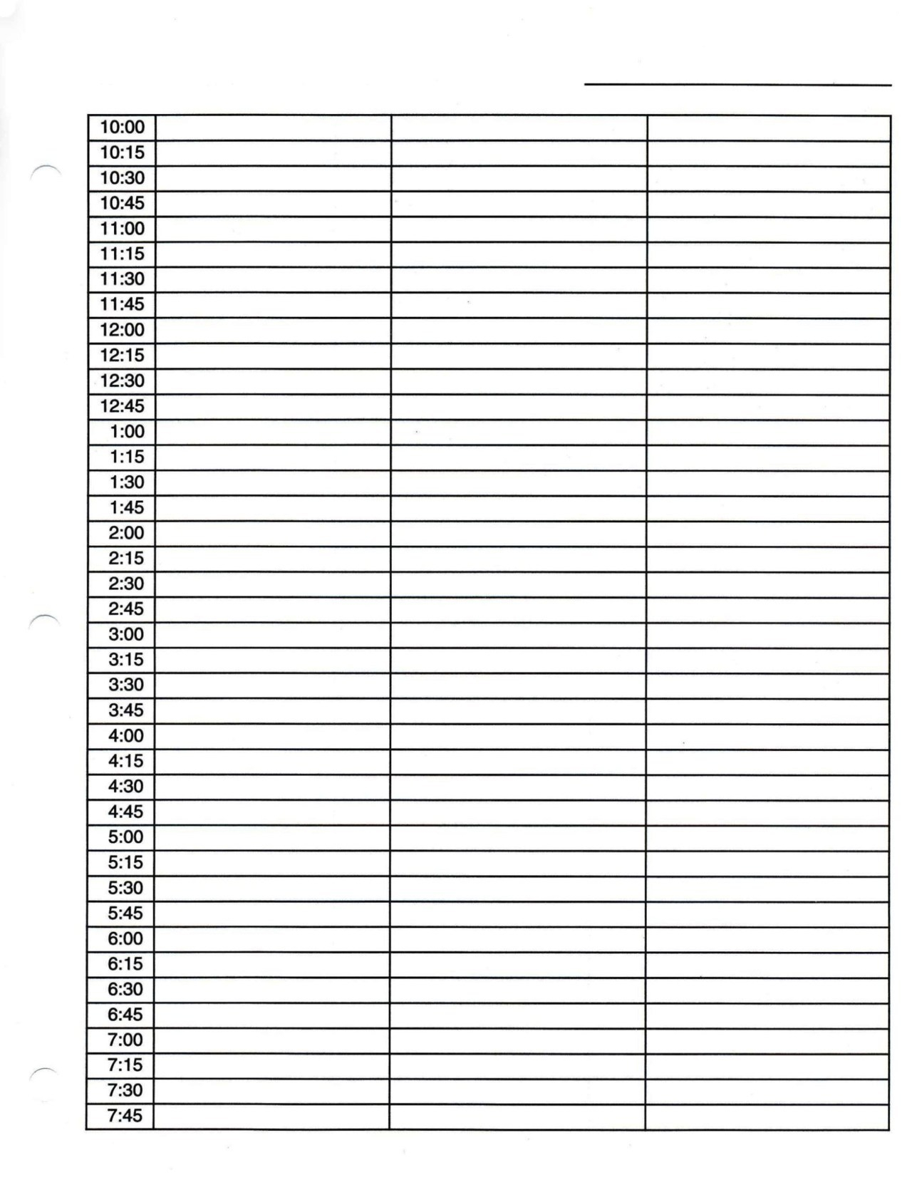 Daily Appointment Book Template  Sampletemplatess in Appointment Time Slots Template