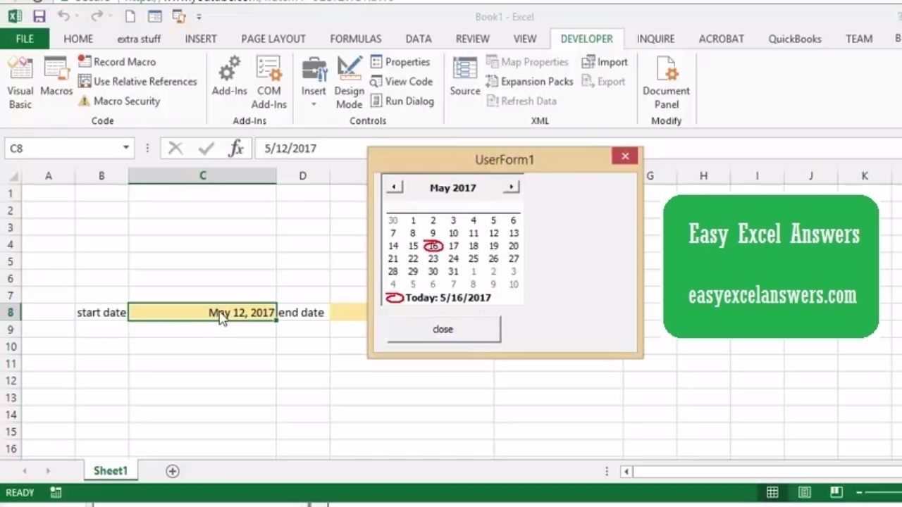 Date Picker In Excel Drop Down | Calendar Template 2020 intended for Excel Insert Calendar Date Picker