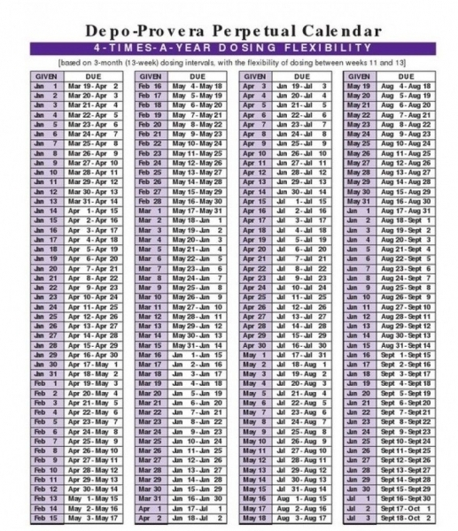 Depo Provera And Leap Year Date | Printable Calendar For throughout Depo Provera Calendar Printable 2021