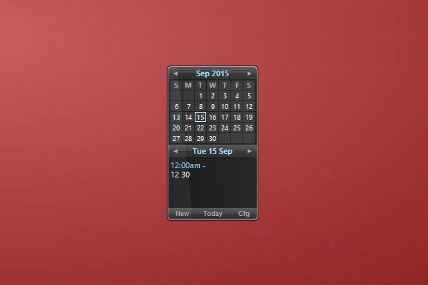 Desk Essentials Calendar Windows 10 Gadget  Win10Gadgets with regard to Windows 10 Calendar Gadget