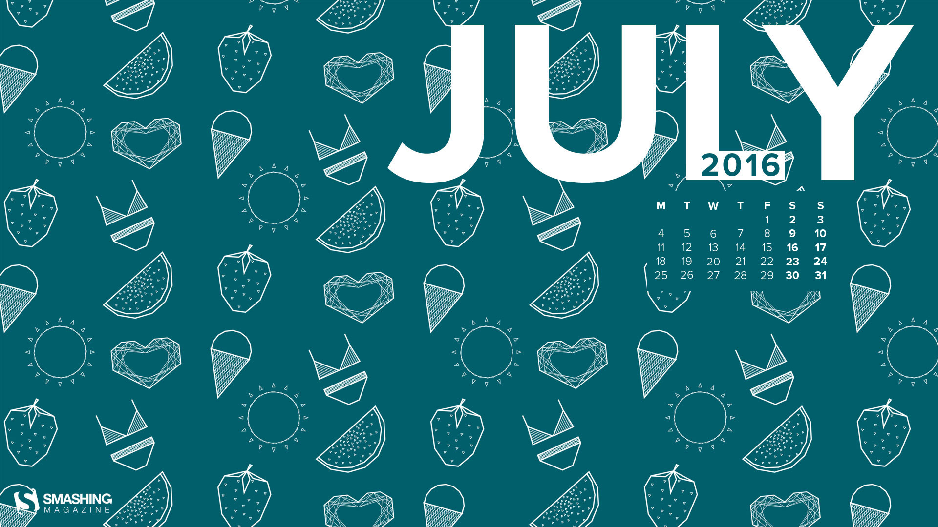 Desktop Wallpaper Calendar  Iulie 2016 Touchofadream intended for Calendar De Frumusete