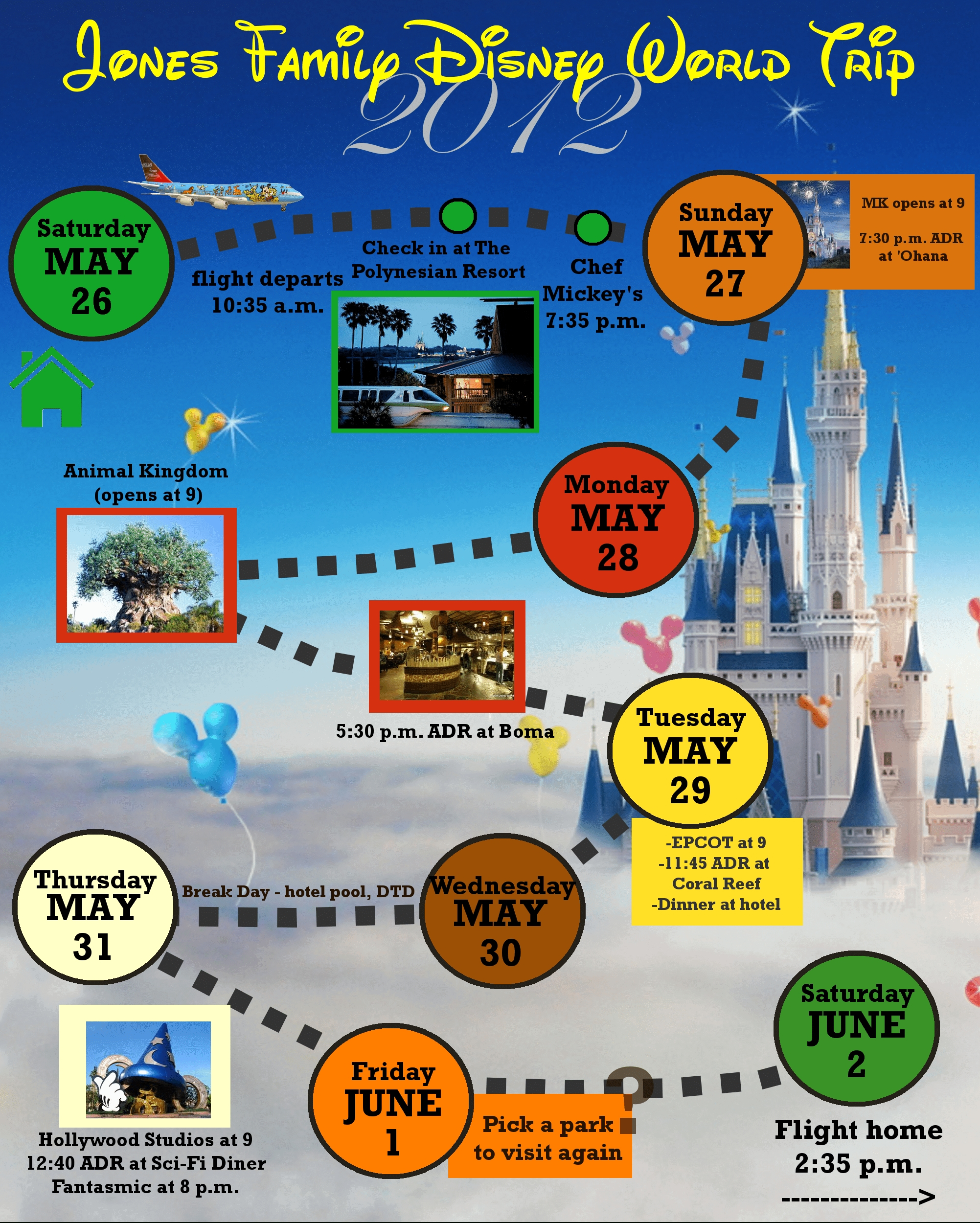 Disney World Itinerary Template Download 2020  Calendar pertaining to Disney Itinerary Template