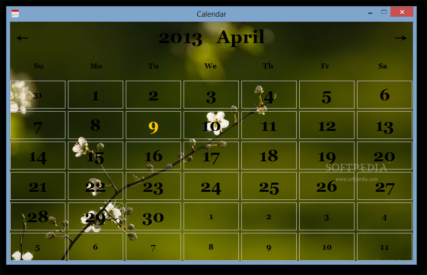 Download Calendar 1.0 for Desktop Calendar For Windows Xp