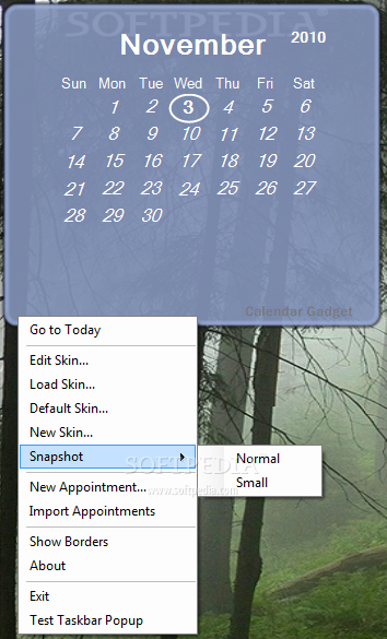 Download Calendar Gadget 0.1.0.0 within Desktop Calendar For Windows Xp