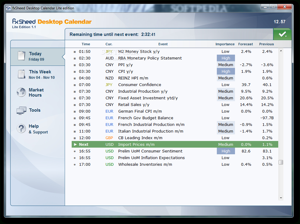 Download Fxsheed Desktop Calendar Lite 1.1.2 with Desktop Calendar For Windows Xp