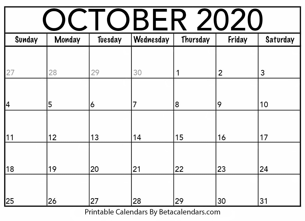 適切な 2019 Calendar October 2020 Calendar  ケンジ within Printable Calendars By Beta Calendars