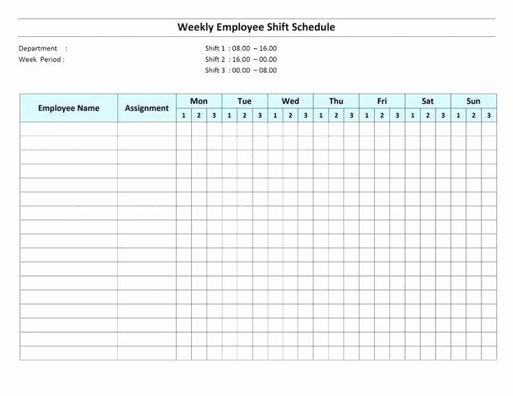 Employee Hourly Schedule Template Unique Printable Weekly throughout Blank Weekly Hourly Schedule