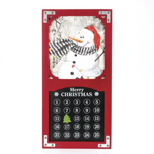 Enchanted Forest® 23.6&quot; Wood Holiday Countdown Calendar within 6 Week Countdown Calendar