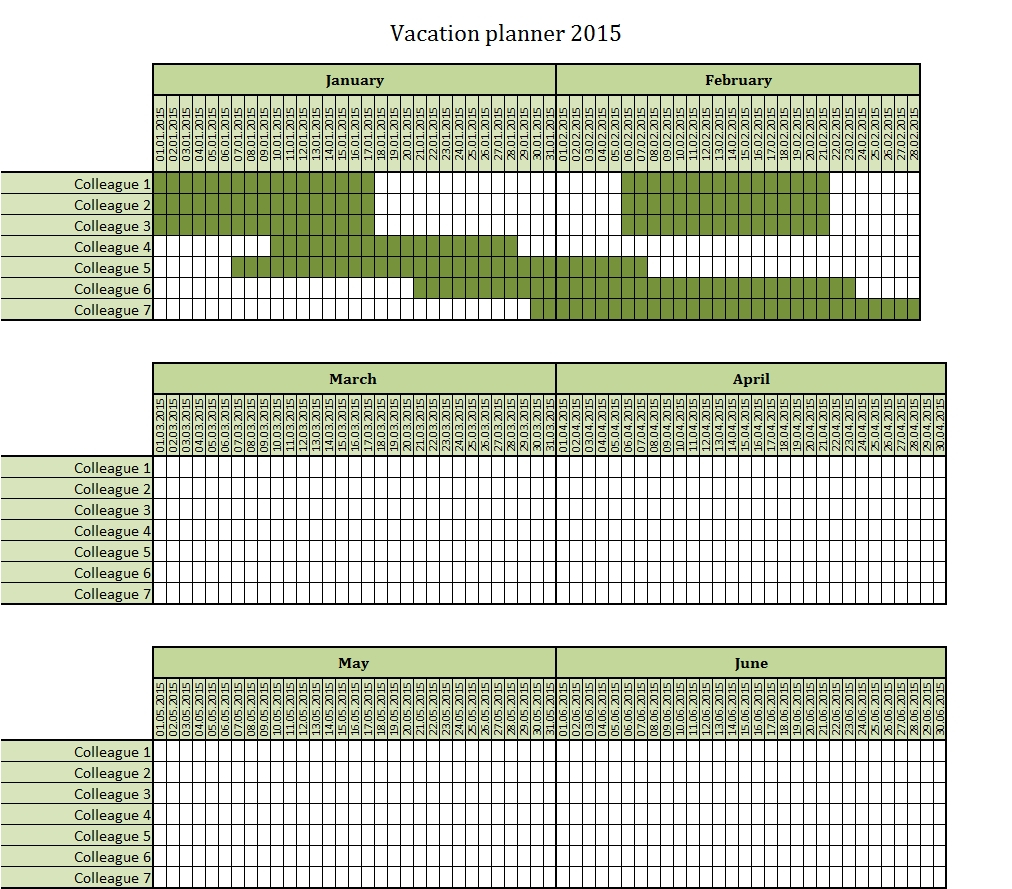 Excel Leave Planner Template 2018 Google Sheets Calendar throughout Google Calendar Vacation Tracking