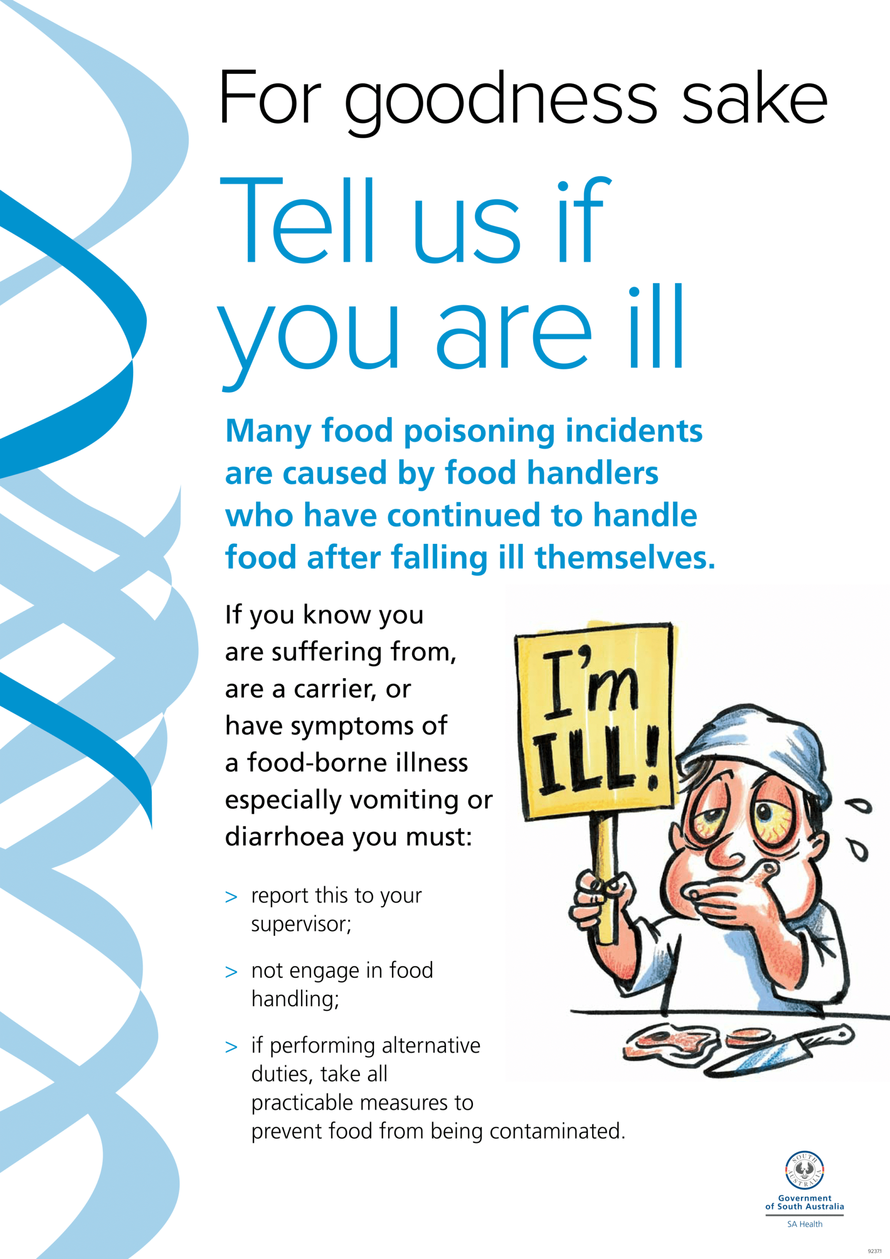 Food Safety Posters | Poster Template intended for Safety Cross Calendar