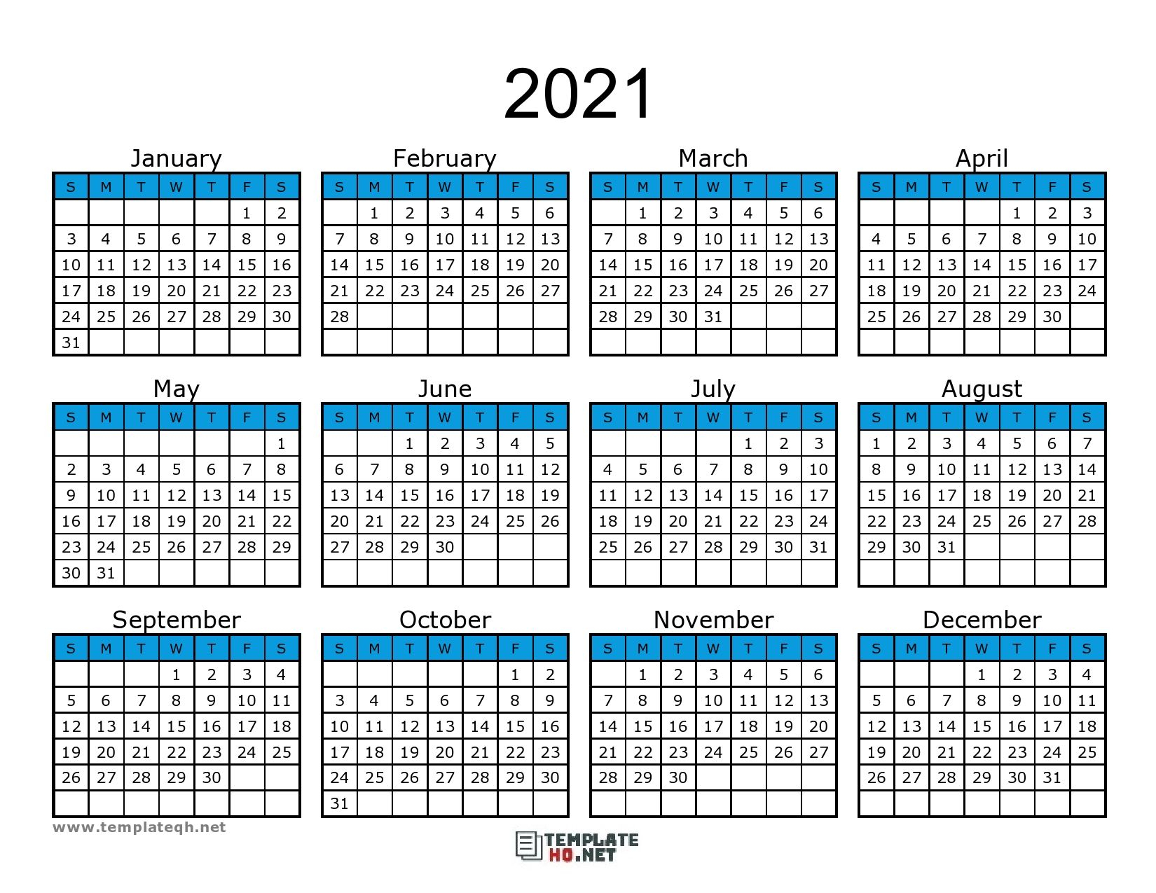 Free 2021 Calendar Printable Di 2020 for Calendars Printable 2021 Free With Grid Lines