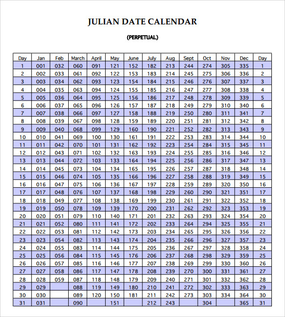 Free 7+ Julian Calendar Templates In Pdf | Psd within Whats Today Julian Date