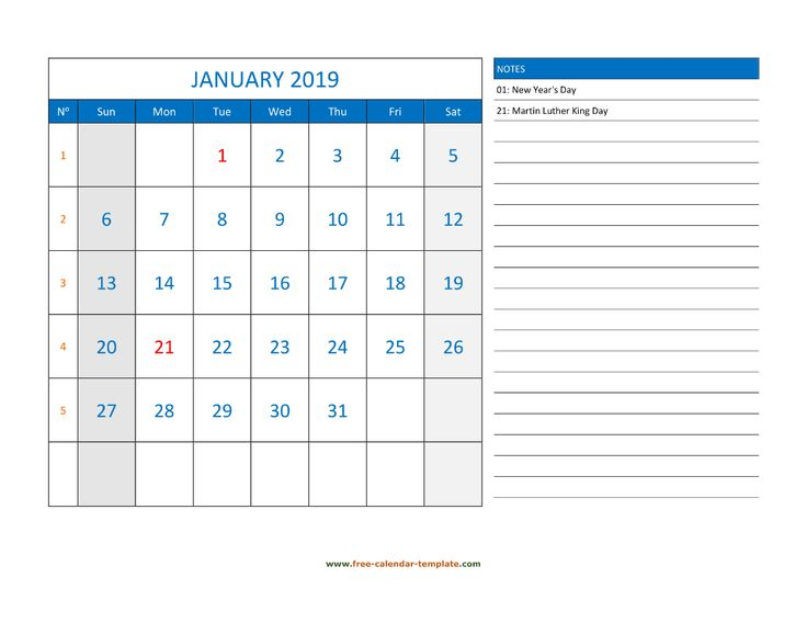 Free Download Monthly Calendar 2019 With Lines For pertaining to Monthly Calendar Template With Lines