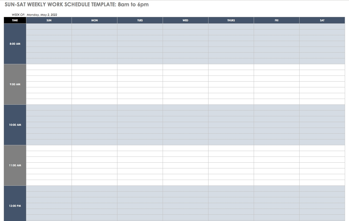 Free Printable Blank Employee Schedules  Calendar in Blank Employee Schedule Template