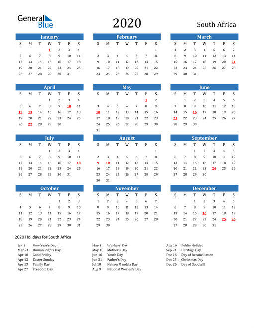 Free Printable Calendar In Pdf, Word And Excel  South Africa intended for Printable Calendar 2021 South Africa
