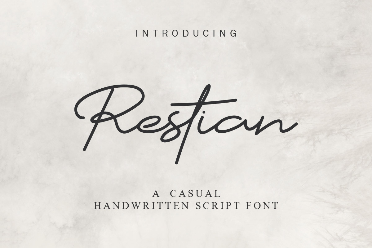 Free Restian Handwritten Script Font ~ Creativetacos for Photoshop Calendar Script