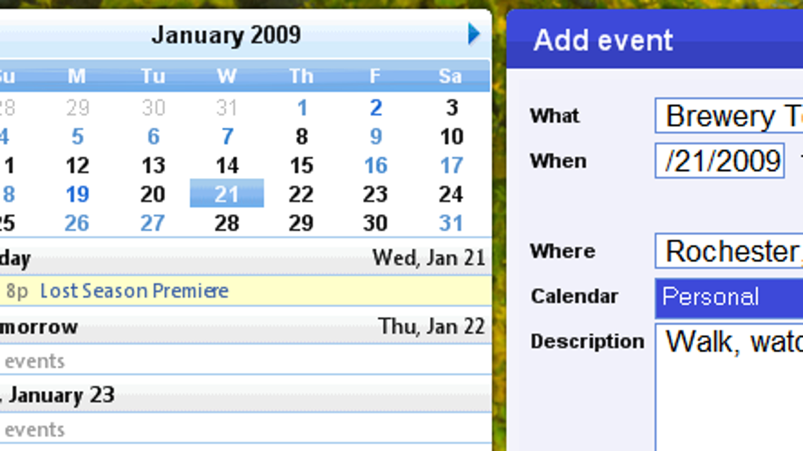 Google Calendar Desktop Gadget Released pertaining to Desktop Notifications Vs Alerts Google Calendar