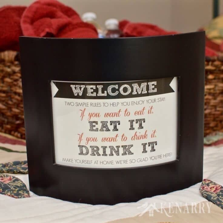 Guest Room Art: Free Printable Welcome Sign inside Printable Facebook Logo