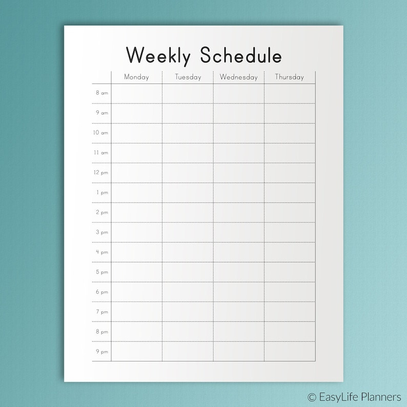 Happy Planner Hourly Weekly Schedule Printable Pdf Mambi with regard to Weekly Hourly Planner Printable Pdf