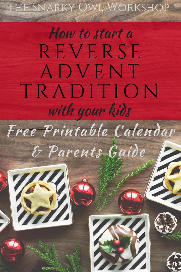 How To Start A Reverse Advent Calendar Tradition | Reverse intended for Reverse Advent Calendar Template