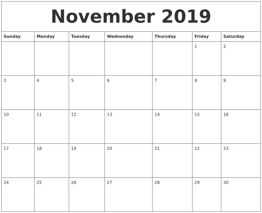 Impressive Blank Month Calendar 30 Days | Calendar pertaining to 30 Day Printable Calendar