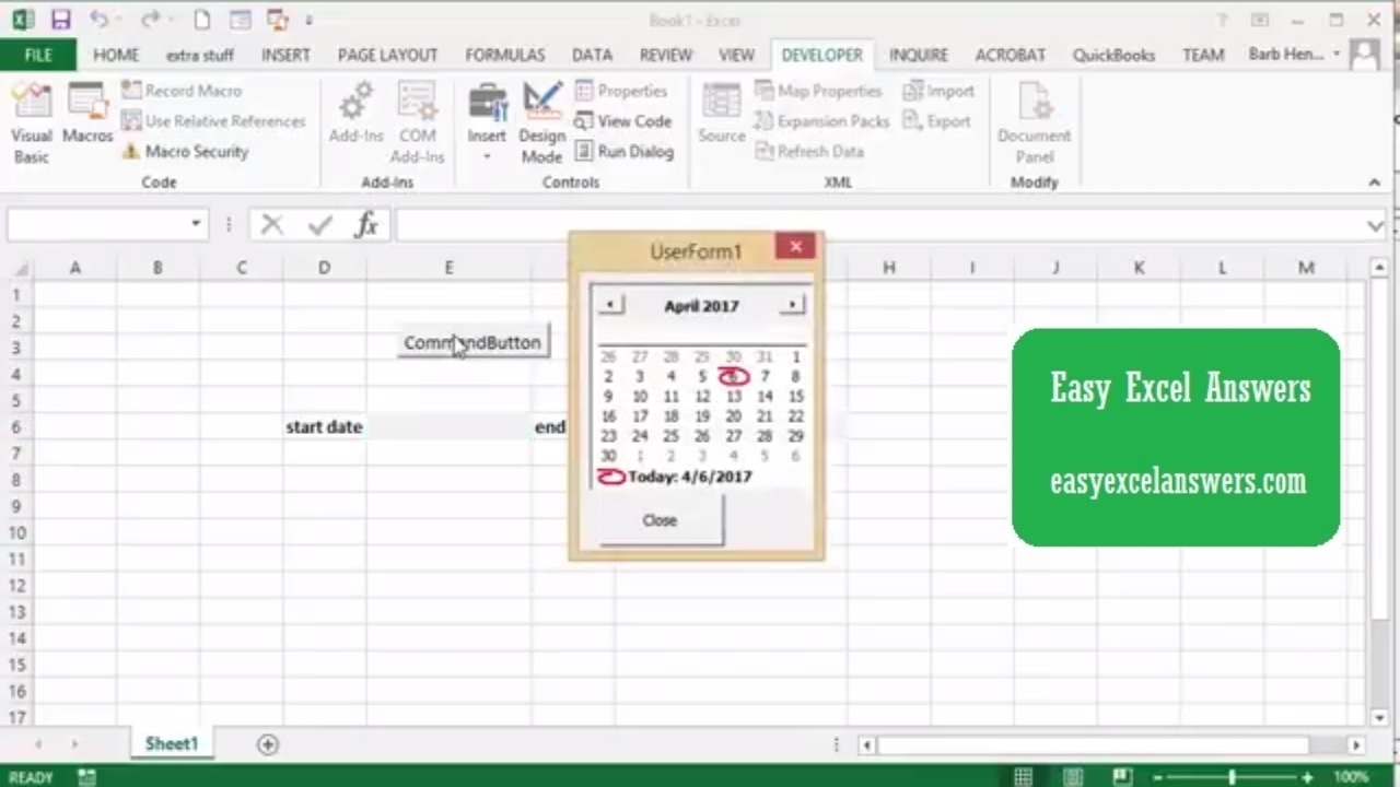 Insert Date Picker Drop Down Menu In Excel 2020 | Calendar in Excel Insert Calendar Date Picker