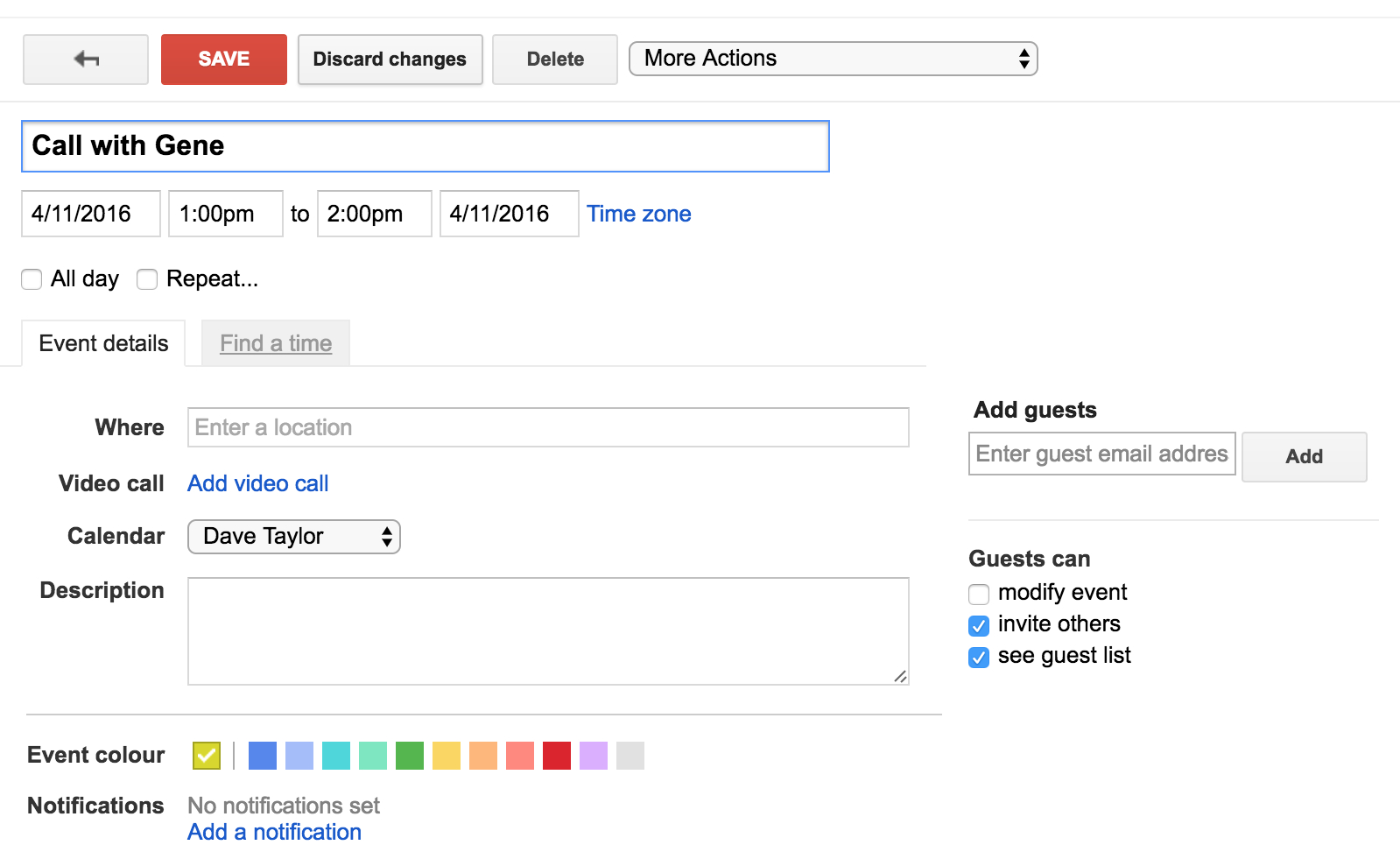 Invite Someone To A Meeting In Google Calendar?  Ask Dave pertaining to Calendar Invitation Cannot Be Sent Iphone