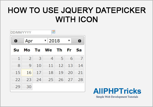 Jquery Datepicker Calendar Icon At Vectorified inside Php Mysql Calendar Date Picker
