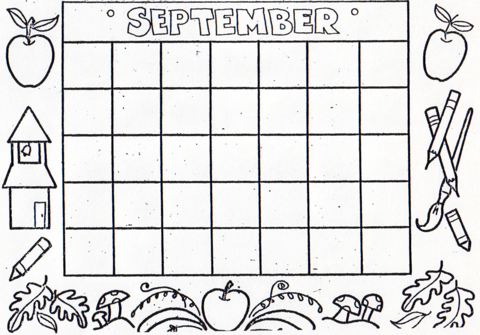 Kat&#039;S Almost Purrfect Home: Free Blank Calendars To Color in Blank Fill In Calendar