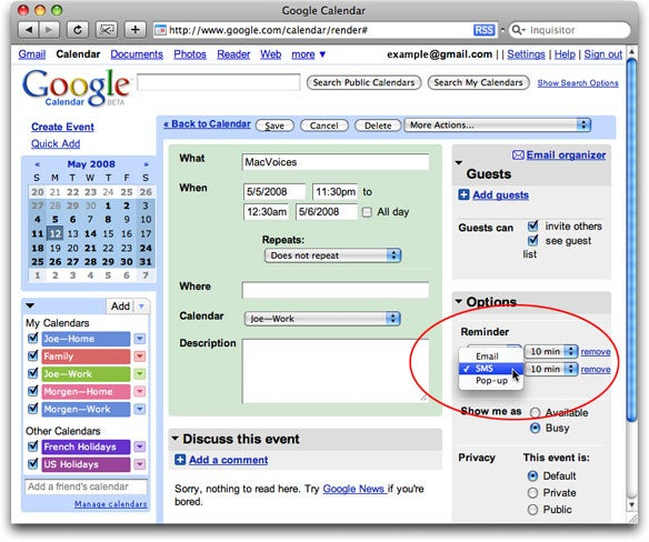 Keep On Track With Digital Reminders | Macworld pertaining to Add Reminder Google Calendar Desktop