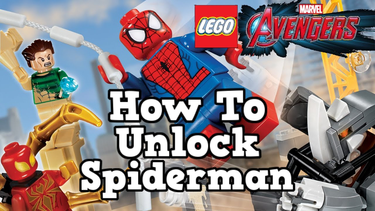 Lego Marvel Avengers How To Unlock Spiderman &amp; Character in Lego Marvel Avengers Codes