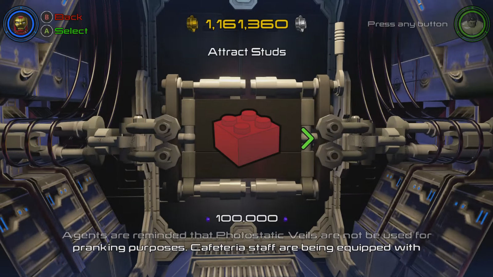 Lego Marvel&#039;S Avengers Red Brick 1: Attract Studs Location with Lego Marvel Avengers Codes
