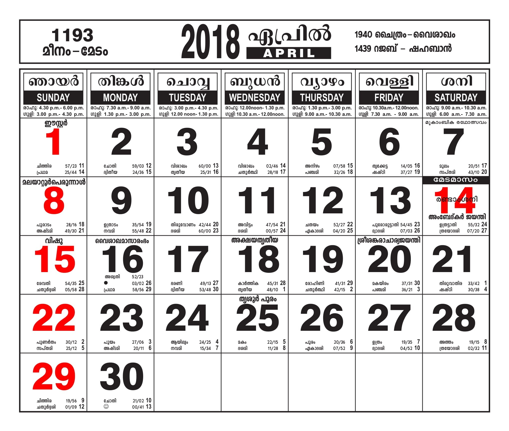 Malayala Manorama 2020 Malayalam Calendar April And May throughout Manorama Calendar 2017