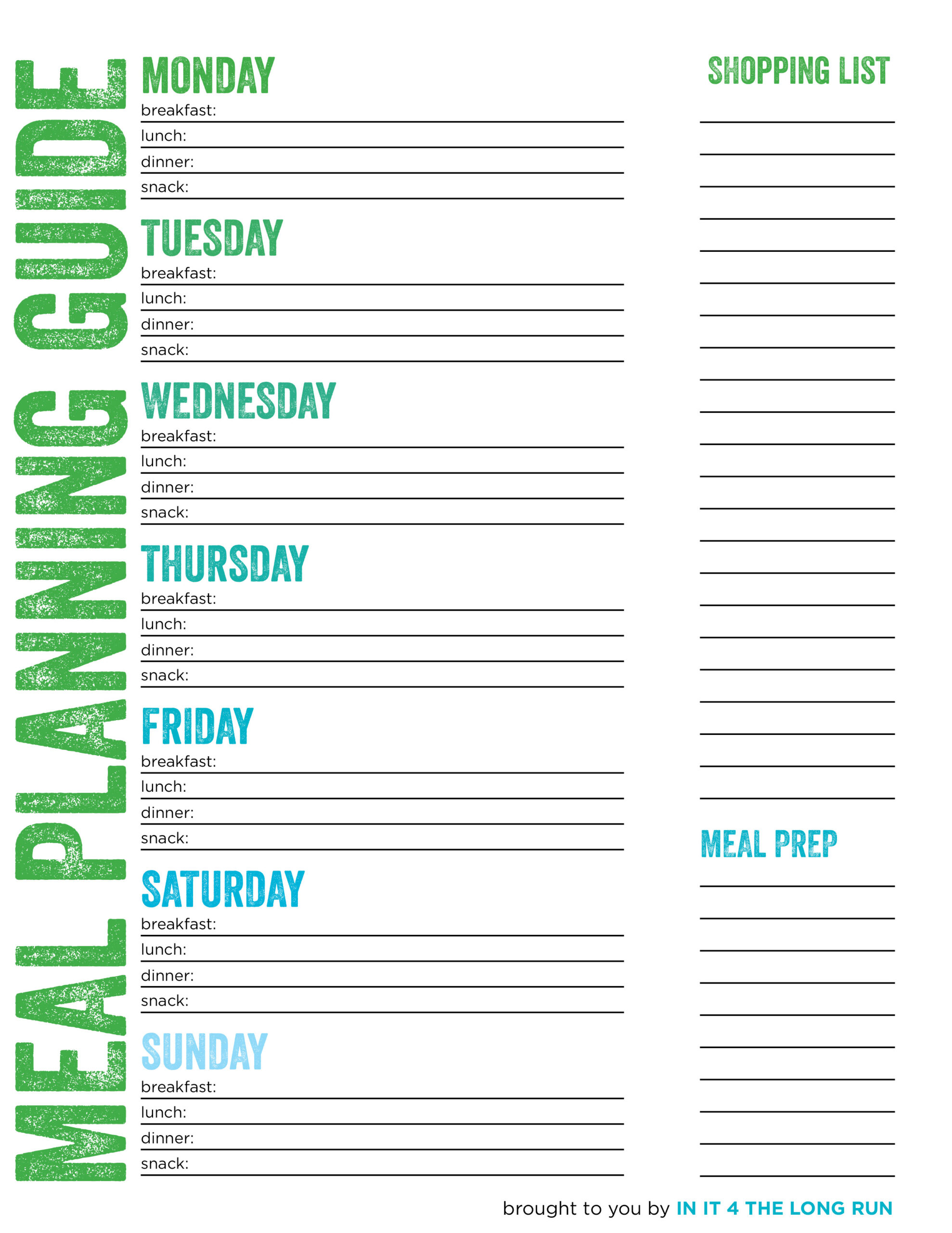 Meal Planning, Grocery Shopping And Food Prepping For The within Whole 30 Calendar Printable
