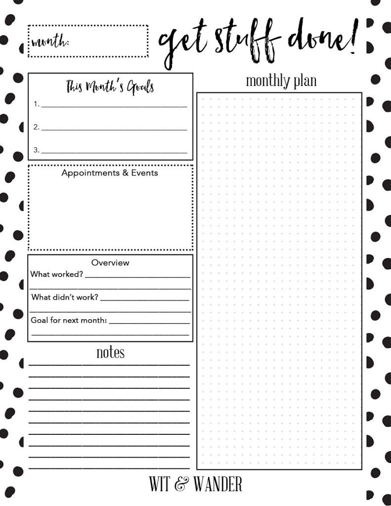 Month At A Glance Printable | Example Calendar Printable throughout At A Glance Calendar Printable