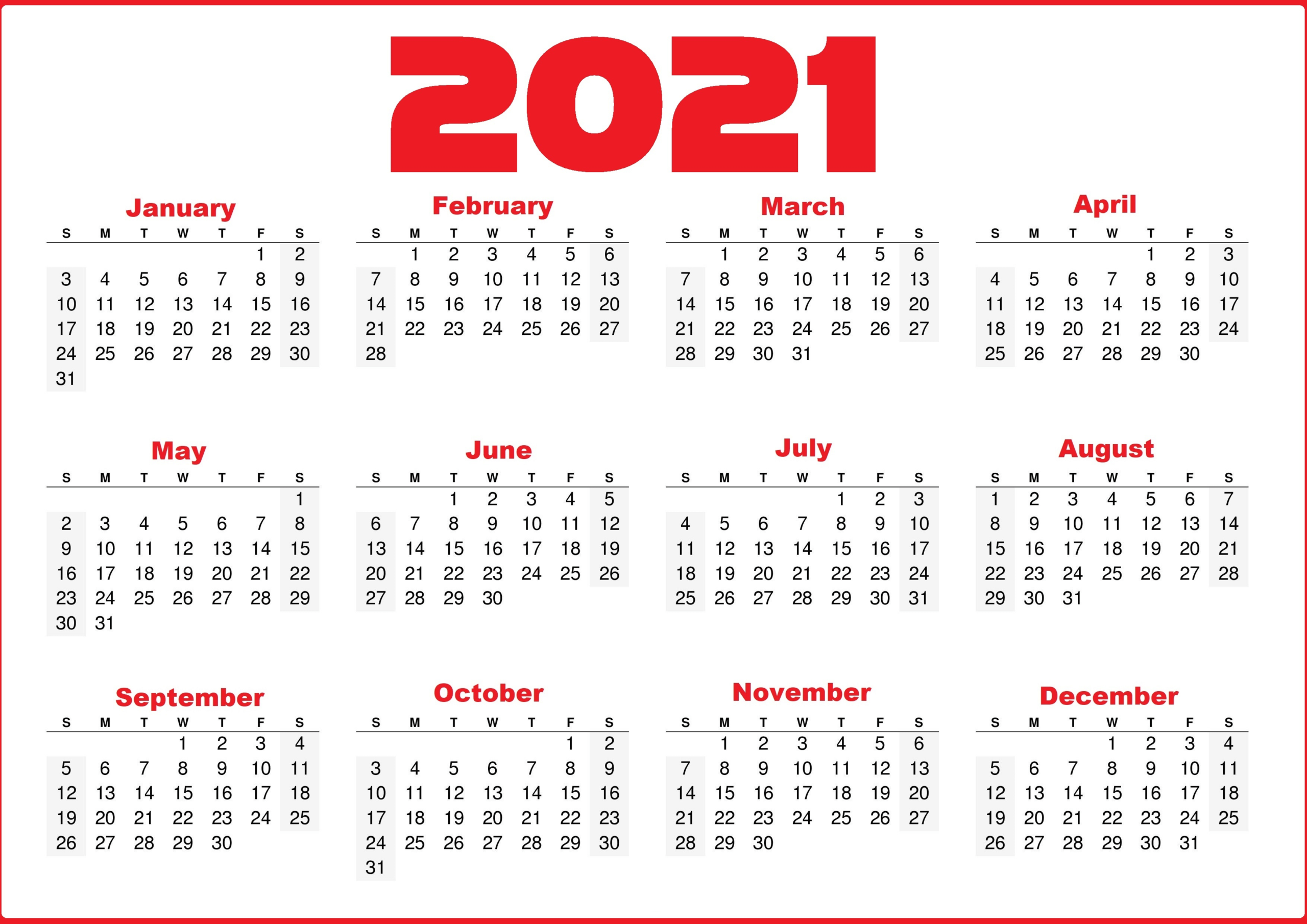 Monthly Blank Calendar 2021 Printable Template Pdf, Word in 2021 Monthly Calendar Printable Pdf