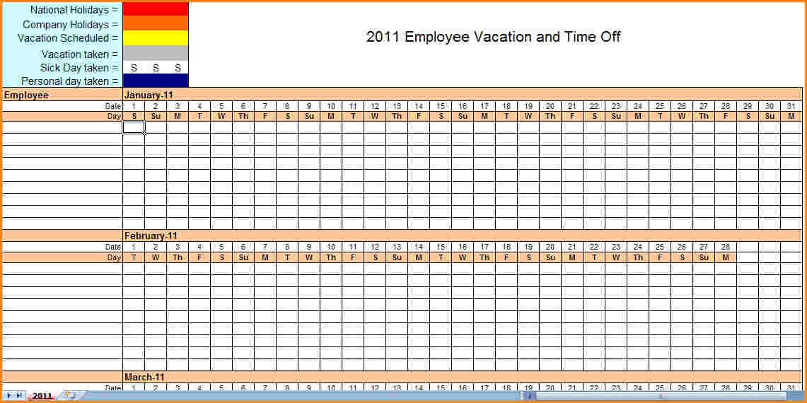 Monthly Employee Schedule Template with regard to Blank Employee Schedule