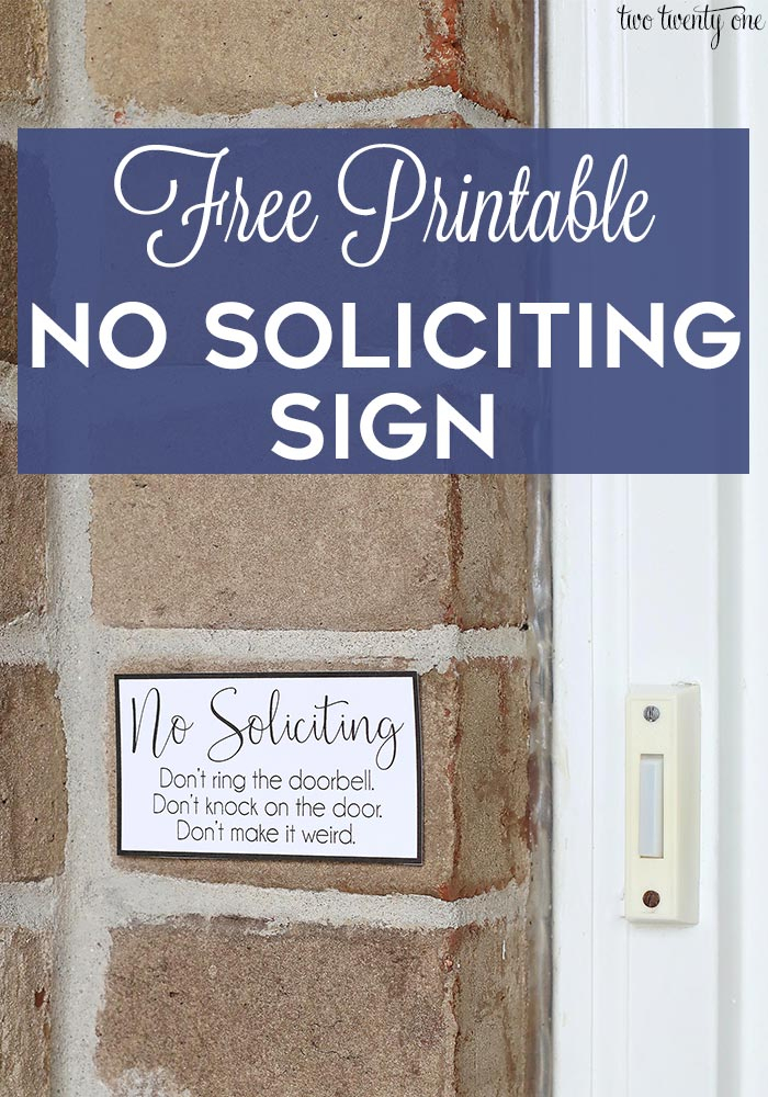 No Soliciting Sign  Free Printable pertaining to Printable Facebook Logo